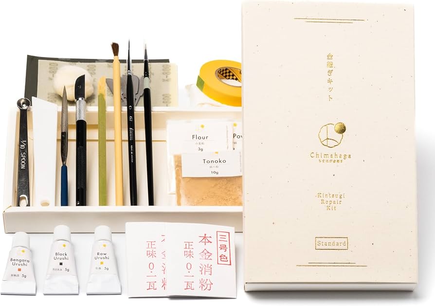 Amazon.co.jp: [Chimahaga] 初心者用金継ぎセット -Standard- 本漆